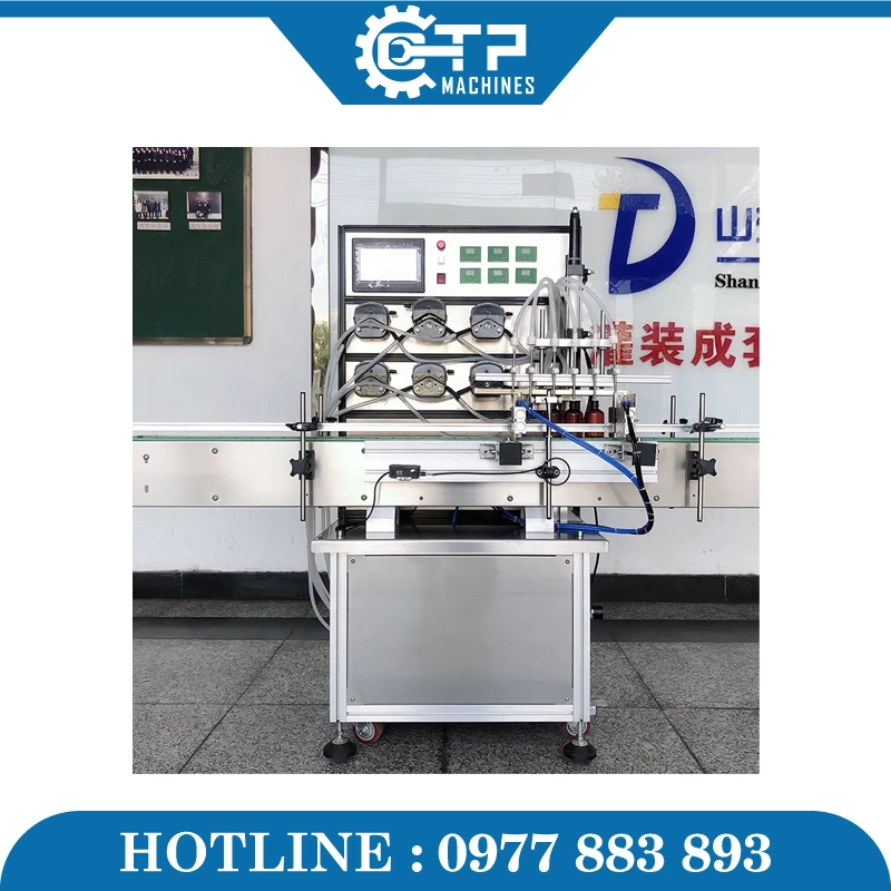 Dây Chuyền Chiết Rót Siết Nắp Tinh Dầu 6 Vòi - Ảnh 5