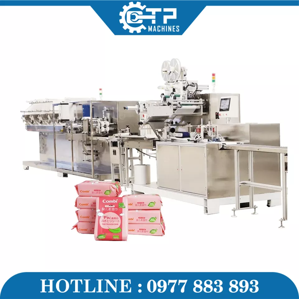 Dây Chuyền Sản Xuất Khăn Giấy Ướt 100 tờ - Ảnh 7