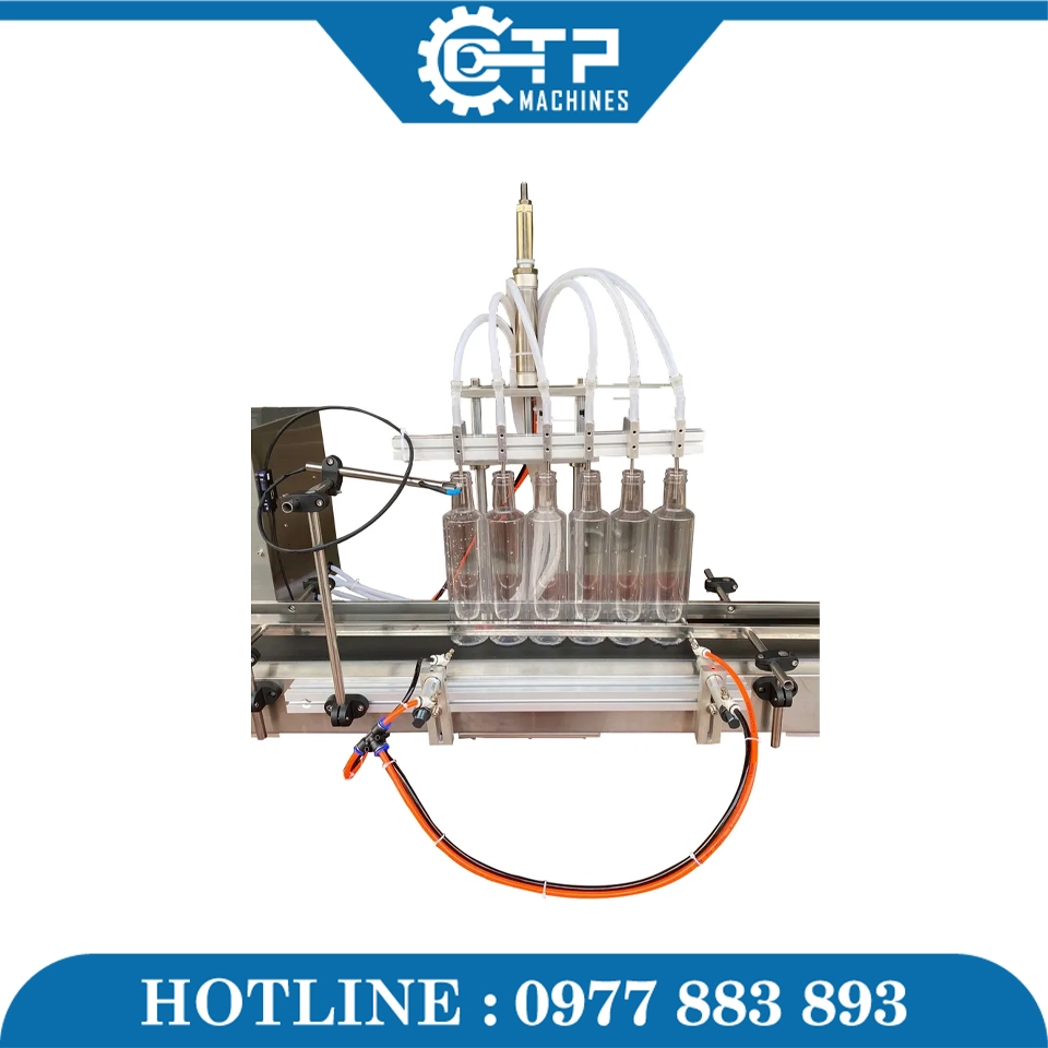 Máy Chiết Rót 6 Vòi Tự Động Mini 3000BPH - Ảnh 6