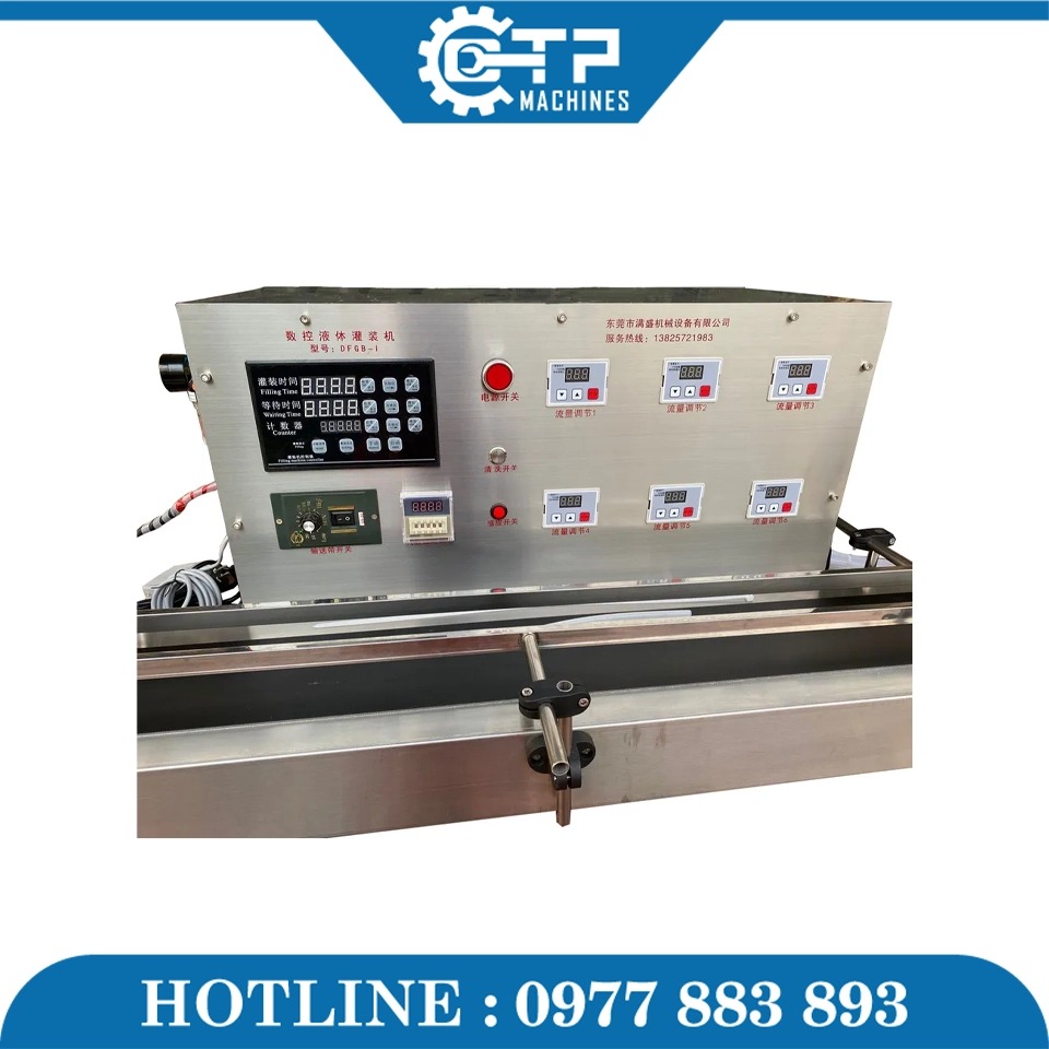 Máy Chiết Rót 6 Vòi Tự Động Mini 3000BPH - Ảnh 4