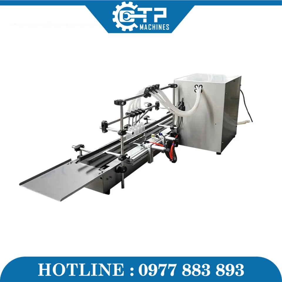 Máy Chiết Rót Dung Dịch Lỏng 4 Vòi Bán Tự Động - Ảnh 5
