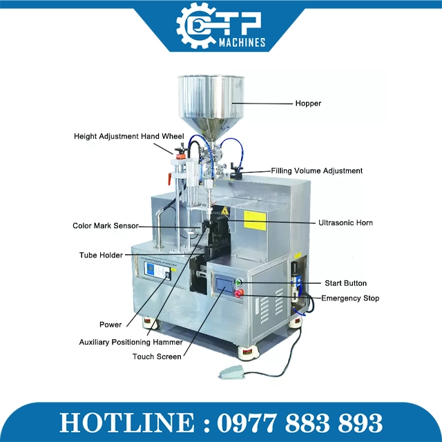 Máy Chiết Tuýp Tự Động Không Buồng - Ảnh 5