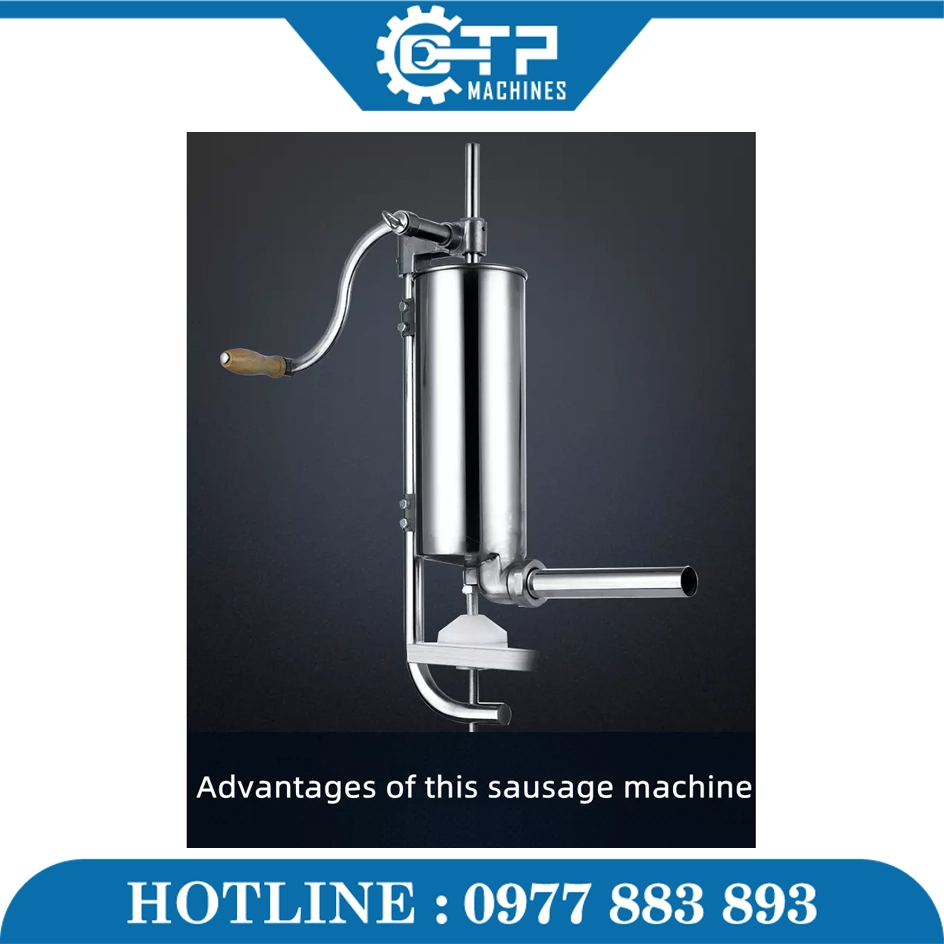 Máy Đùn Xúc Xích Quay Tay 3 Lít - Ảnh 5