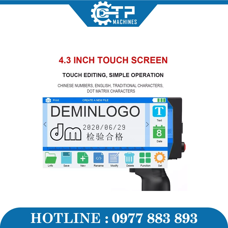 Máy In Date Phun Cầm Tay T3-M - Ảnh 6