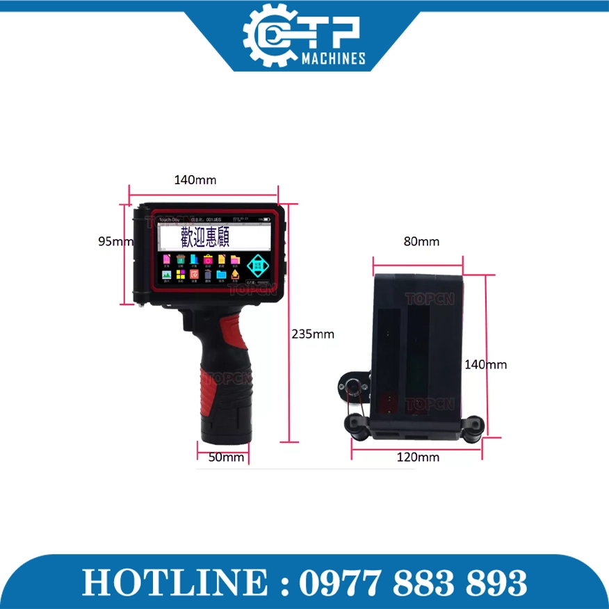 Máy In Date Phun Mã Ký Hiệu Size Lớn TD508 - Ảnh 6