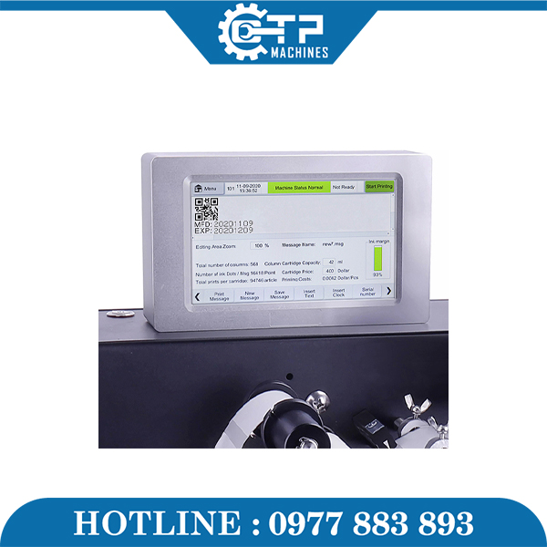 Máy In Date Phun Nhiệt Gá Lên Máy Sang Cuộn HC480 - Ảnh 5