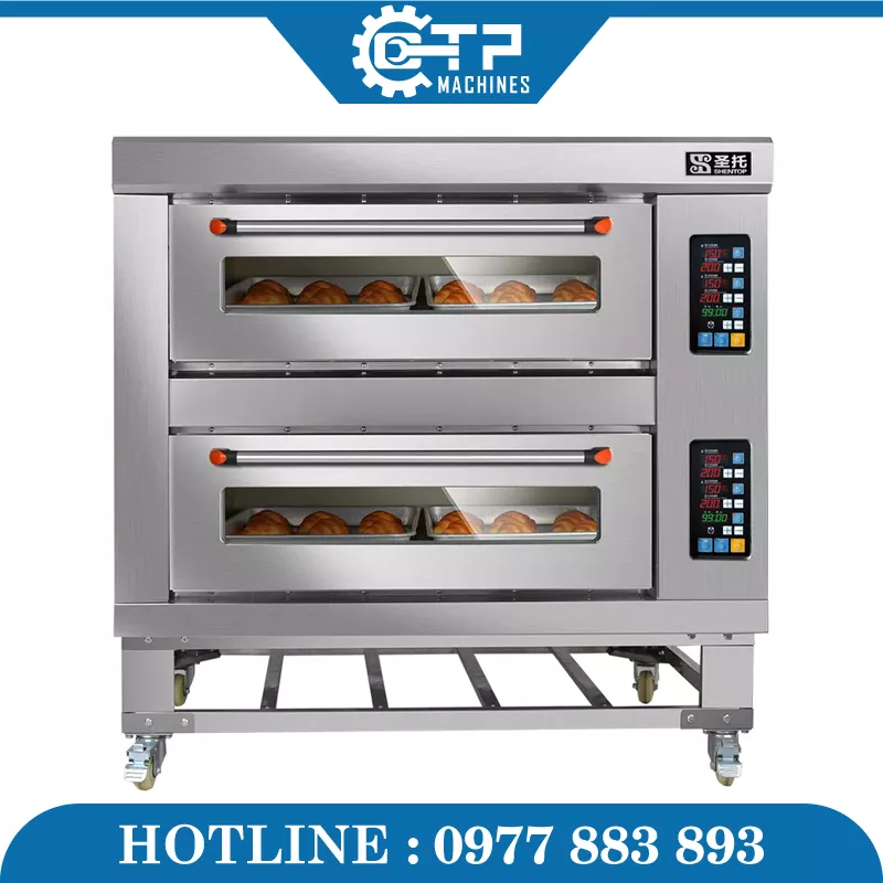 Lò Nướng Bánh Pizza 2 Tầng Độc Lập - Ảnh 5