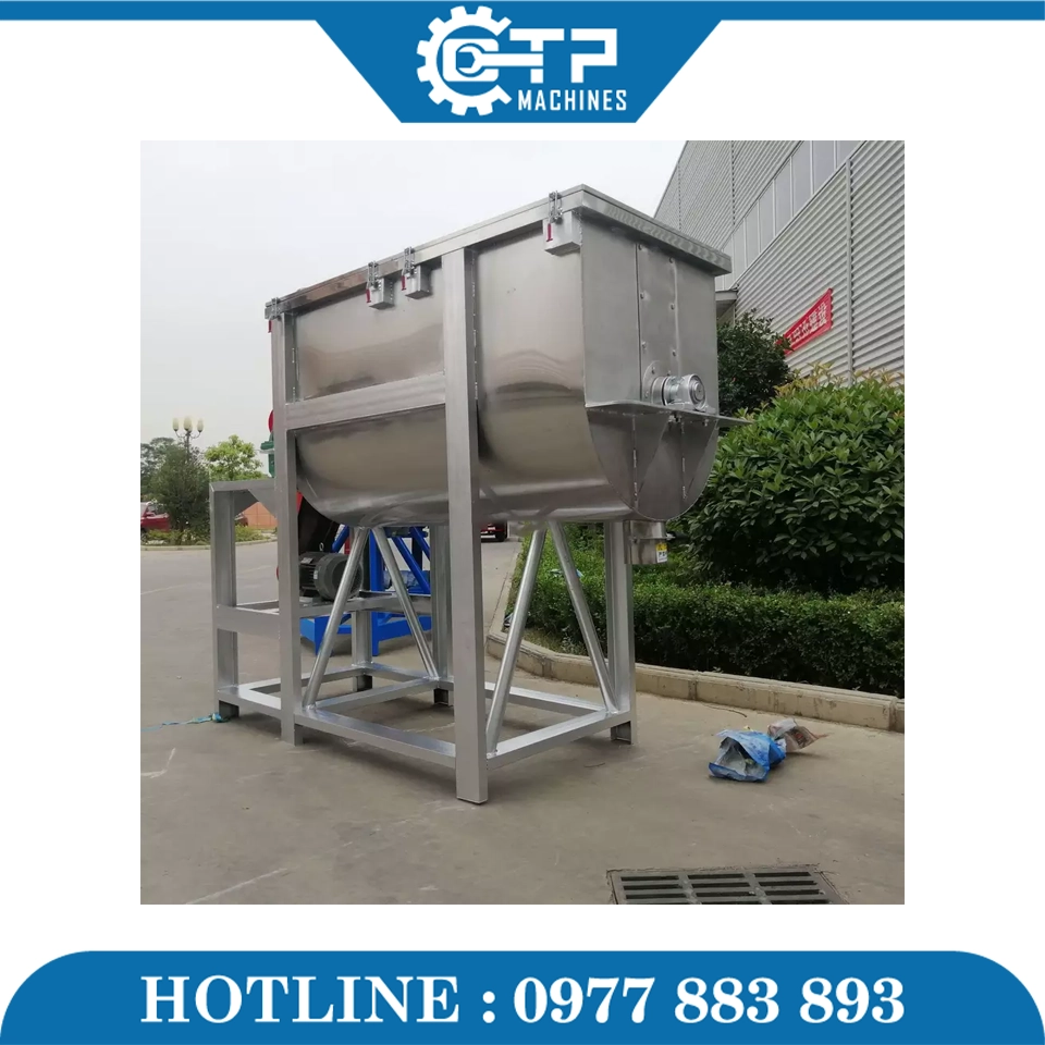 Máy Trộn Bột Nằm Ngang Xả Đáy - Ảnh 3